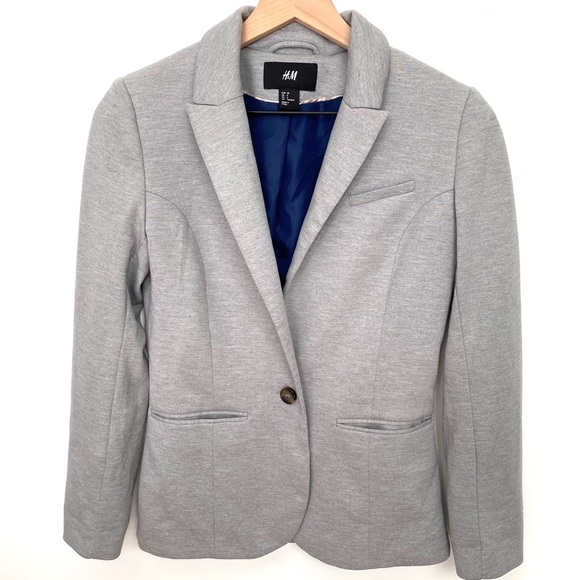 H&M gray blazer, size 6 - Picture 1 of 10